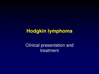 Hodgkin lymphoma
