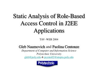 security analysis of role based access security analysis of role based access