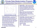 Climate Data Modernization Program Historical Solar Observations - L18 Continuing