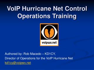 VoIP Hurricane Net Control Operations Training