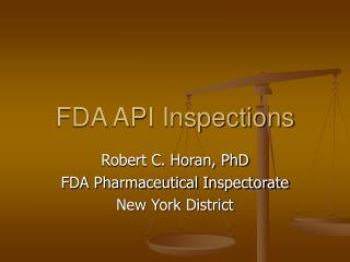 FDA API Inspections