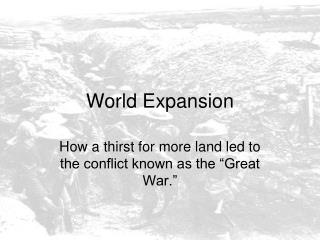 World Expansion