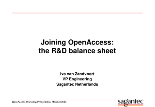 Joining OpenAccess: the R&amp;D balance sheet