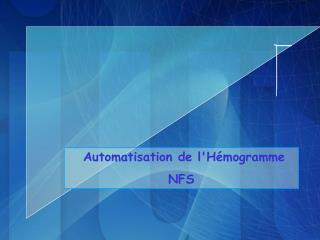 Automatisation de l'Hémogramme NFS