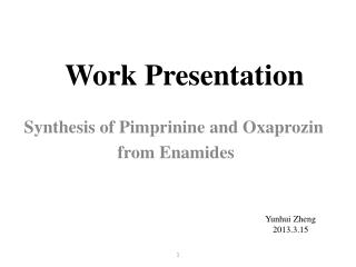 Work Presentation