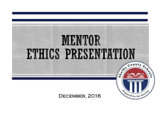 Mentor Ethics presentation
