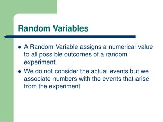 Random Variables