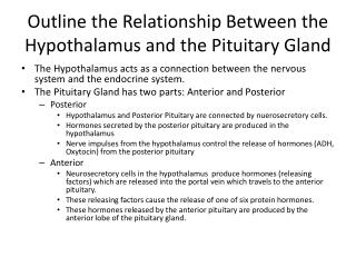 PPT - Hypothalamus and its hormones, hormones of the pituitary gland ...