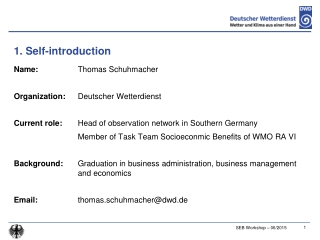 1. Self-introduction