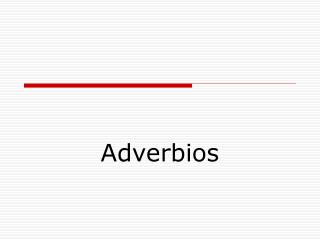 Adverbios