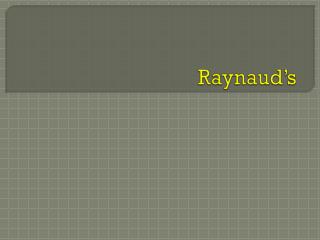 Raynaud’s