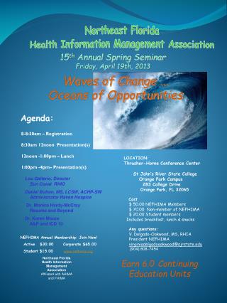 8-8:30am – Registration 8:30am 12noon Presentation(s) 12noon -1:00pm – Lunch