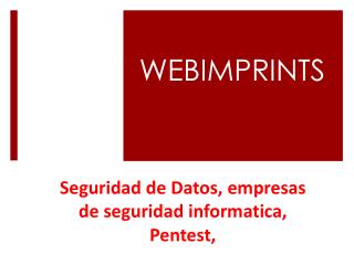 Seguridad de Datos