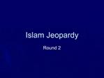 Islam Jeopardy