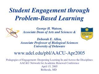 Student Engagement through Problem-Based Learning