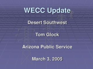 WECC Update