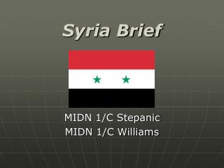 Syria Brief
