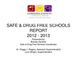 Safe & Drug Free Schools Program