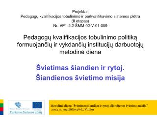 Švietimas Valstybės pažangos strategijos „Lietuvos pažangos strategija „Lietuva 2030” kontekste