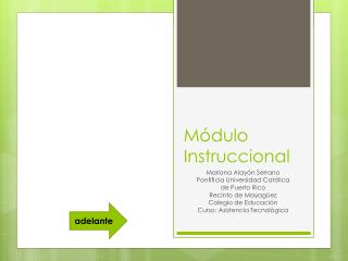 Módulo Instruccional