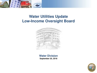 Water Utilities Update Low-Income Oversight Board