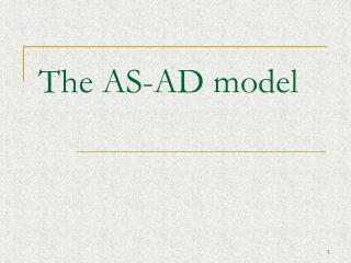 The AS-AD model