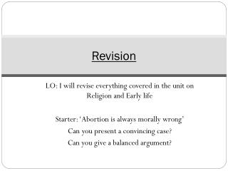 Revision