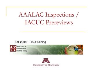 iacuc inspections presentation