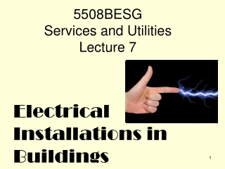 5508BESG Services and Utilities Lecture 7
