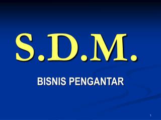 S.D.M.