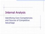 Internal Analysis