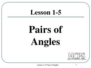 Lesson 1-5