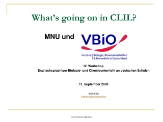 What’s going on in CLIL?