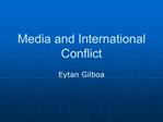 Media and International Conflict