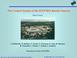 The Control System of the ELETTRA Booster Injector