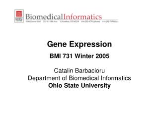 Gene Expression BMI 731 Winter 2005