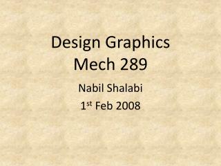 Design Graphics Mech 289