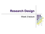 Research Design