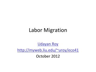 Labor Migration