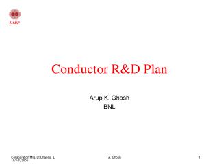 Conductor R&amp;D Plan
