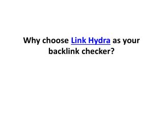 Why choose Link Hydra as your backlink checker
