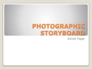 photographic storyboard
