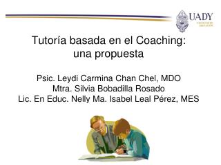 Tutoría basada en el Coaching : una propuesta