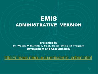nmaes.nmsu/emis/emis_admin.html