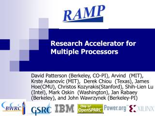 Research Accelerator for Multiple Processors