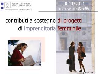 contributi a sostegno di progetti di imprenditoria femminile