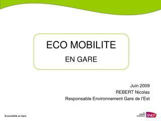 ECO MOBILITE EN GARE