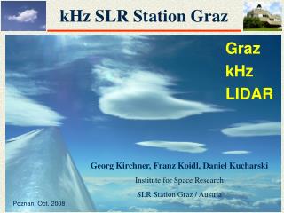 kHz SLR Station Graz