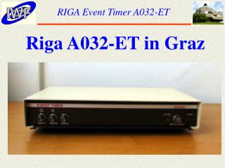 RIGA Event Timer A032-ET
