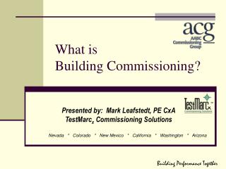 What is Building Commissioning?